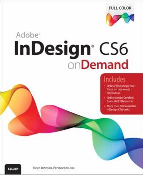 Paperback Adobe InDesign CS6 on Demand Book