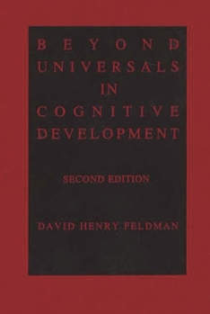 Paperback Beyond Universals in Cognitive Development Book