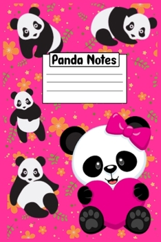 Paperback Panda Notes: Panda Notebook Gifts, Panda Notebook, panda gift for women, panda kids gift, panda gift for girls, panda book, panda b Book