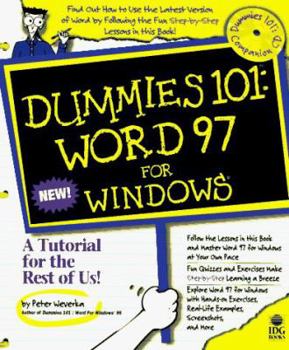 Paperback Dummies 101: Word 97 for Windows Book