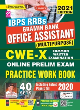 Paperback IBPS RRBs Gramin Bank Office Asstt CWE-X-Pre Exam-E-2020-41 Sets Book
