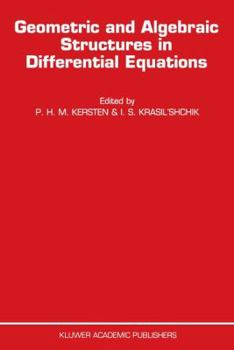 Paperback Geometric and Algebraic Structures in Differential Equations Book