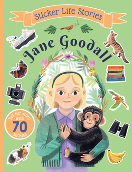 Paperback Sticker Life Stories Jane Goodall Book