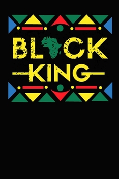 Black King: Blank, Lined Notebook journal for African American Black, - Black history month notebook, Great notebook to celebrate Black pride and black history month.