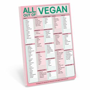 Mass Market Paperback Knock Knock All Out Of Grocery List Note Pad (Vegan) Magnetic Notepad Book
