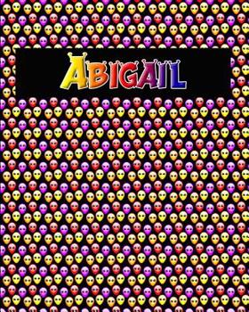Paperback 120 Page Handwriting Practice Book with Colorful Alien Cover Abigail: Primary Grades Handwriting Book