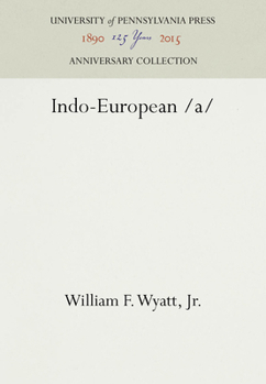 Hardcover Indo-European /A Book