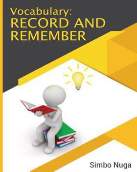 Paperback Vocabulary: Record and Remember Book