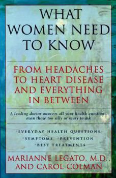 Hardcover What Women Need to Know: From Headaches to Heart Disease and Everything in Between Book