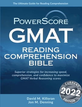 Paperback Powerscore GMAT Reading Comprehension Bible Book