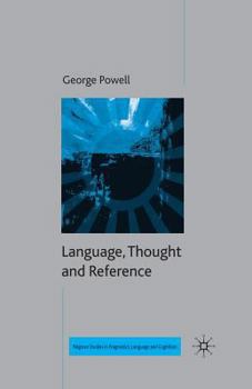 Paperback Language, Thought and Reference Book