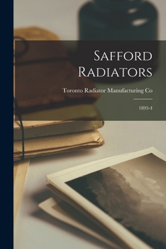 Paperback Safford Radiators [microform]: 1893-4 Book