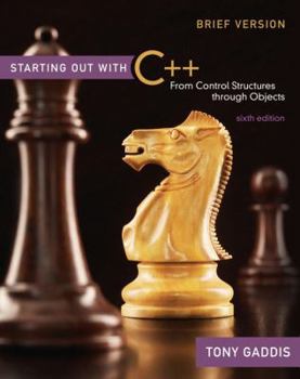 Paperback Starting Out with C++ Brief: From Control Structures Through Objects [With CDROM] Book