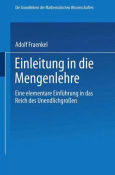 Paperback Einleitung in Die Mengenlehre: Eine Elementare Einführung in Das Reich Des Unendlichgrossen [German] Book