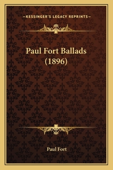 Paperback Paul Fort Ballads (1896) [French] Book