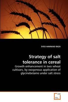 Paperback Strategy of salt tolerance in cereal Book