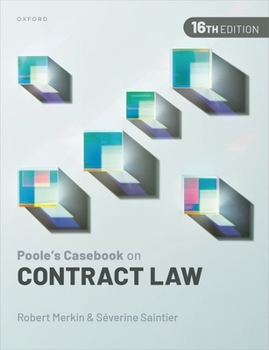 Paperback Pooles Casebook on Contract Law 16th Edition Book