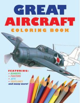 Paperback Great Aircraft Coloring Book
