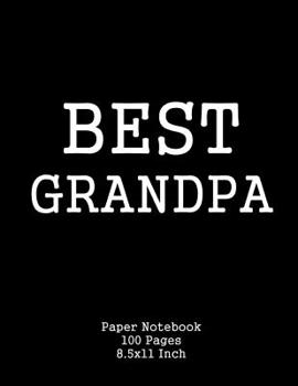 Best Grandpa: Low Vision Paper Notebook