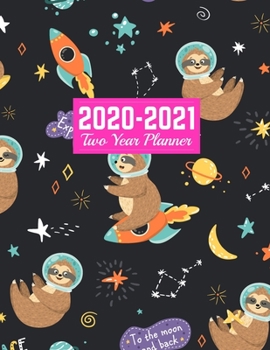 2020-2021 Two Year Planner: Calendar Year Vision Planner (January 2020 - December 2021) - Monthly and Weekly Schedule Organizer and Journal Art Cover 00023190