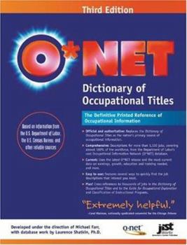 Paperback O*NET Dictionary of Occupational Titles Book