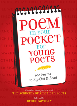 Hardcover Poem in Your Pocket for Young Poets: 100 Poems to Rip Out & Read Book