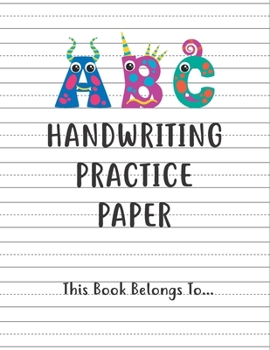 Kindergarten writing paper with lines Writing Paper for kids: handwriting practice books for kids, practice writing letters for kids, handwriting without tears preschool.