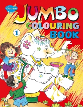 Paperback JUMBO Colouring Book-1 Book