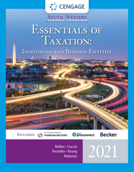 Hardcover South-Western Federal Taxation 2021: Essentials of Taxation: Individuals and Business Entities (with Intuit Proconnect Tax Online & RIA Checkpoint 1 T Book