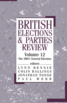 Hardcover British Elections & Parties Review: The 2001 General Election Book