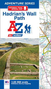 Paperback Hadrian's Wall Path A-Z Adventure Atlas Book