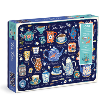 Misc. Tea Time 1000 Piece Puzzle with Shaped Pieces Book