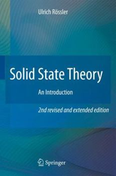 Hardcover Solid State Theory: An Introduction Book