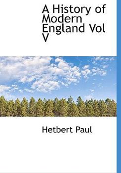 Paperback A History of Modern England Vol V Book