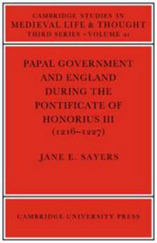 Electronics Papal Government and England During the Pontificate of Honorius III (1216-1227) Book