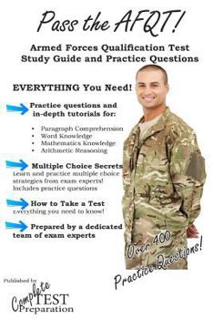 Paperback Pass the AFQT Armed Forces Qualification Test Study Guide and Practice Questions Book