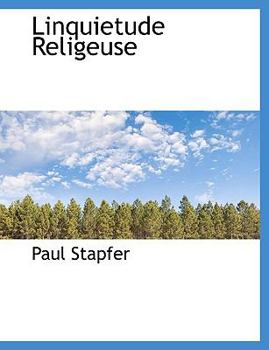 Paperback Linquietude Religeuse [French] Book