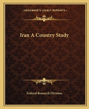 Paperback Iran A Country Study Book