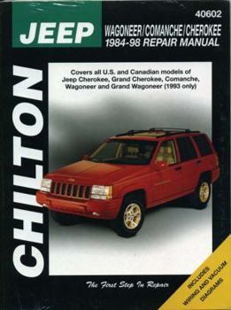 Paperback Jeep Wagonner, Commanche, and Cherokee, 1984-98 Book