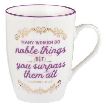 Misc. Mug Ceramic Many Women Do Noble Things Book