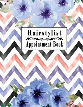 Hairstylist Appointment Book: Floral Watercolor | Appointment Book for Salons, Spas, Hair Stylist, Beauty | Appointment Book with Times Daily and ... Striped Bouquet Unique Decoration Exotic