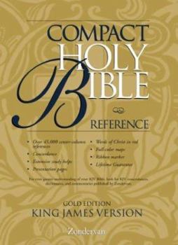 Bonded Leather Compact Gold Reference Bible Book