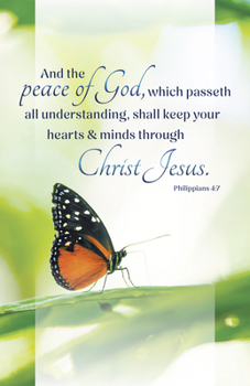 Funeral Bulletin: and the Peace (Package Of 100) : Philippians 4:7 (KJV)
