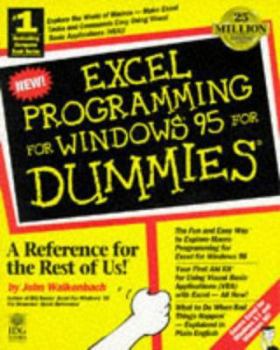 Paperback Excel Programming for Windows 95 for Dummies Book