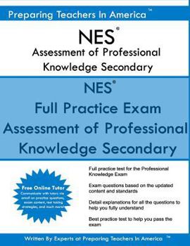 Paperback NES Assessment of Professional Knowledge Secondary: NES Study Guide Book
