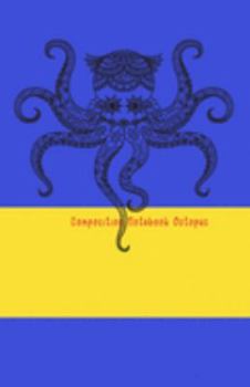 Composition Notebook Octopus: Dual Design Half Wide Ruled and Half Blank on the same page for Creative Sketchbook Drawing or Doodling & Writing Journal Notebook Organizer: Octopus Mandala Theme