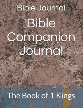 Paperback Bible Companion Journal: The Book of 1 Kings Book