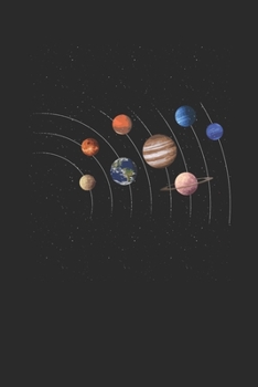Paperback Solar System: Blank Lined Notebook (6" x 9" - 120 pages) Universe Notebook for Daily Journal, Diary, and Gift Book
