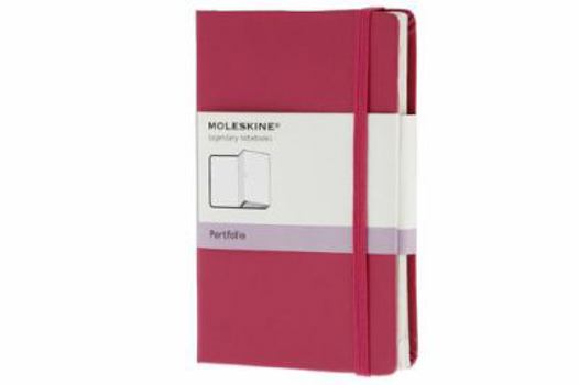 Office Product Moleskine Classic Portfolio, Pocket, Magenta, Hard Cover (3.5 X 5.5) Book