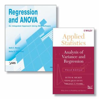 Paperback Regression and Anova: An Integrated Approach Using SAS Software + Applied Statistics: Analysis of Variance and Regression, Third Edition Set [With App Book